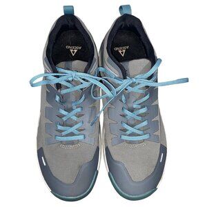 Ascend Mens Bone-Dry low profile Hiking Shoes Gray/Blue Size 11.5 comfort walk
